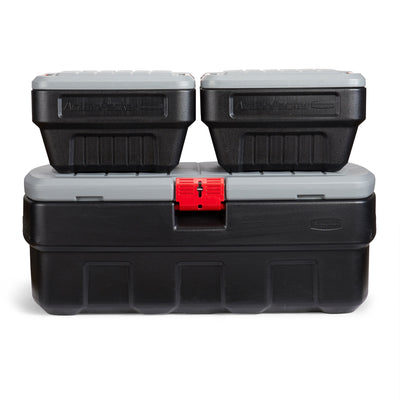 Rubbermaid 48 & 8 Gal Action Packer Lockable Latch Storage Box Tote Bundle(Used)