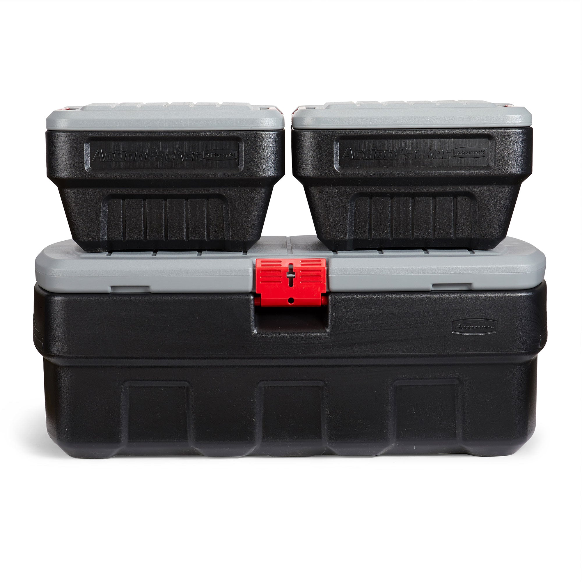 Rubbermaid 48 & 8 Gal Lockable Latch Storage Box Tote Bundle (Open Box) - VMInnovations