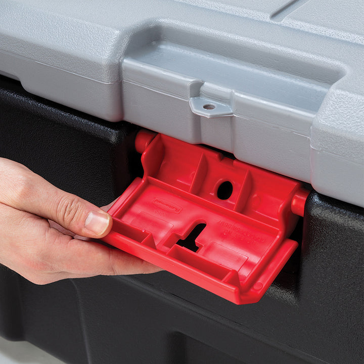 Rubbermaid 48 & 8 Gal Lockable Latch Storage Box Tote Bundle (Open Box)