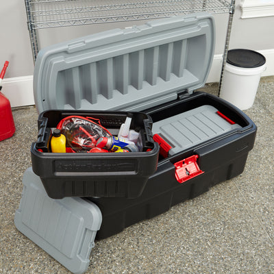 Rubbermaid 48 & 8 Gallons Action Packer Lockable Latch Storage Box Tote Bundle