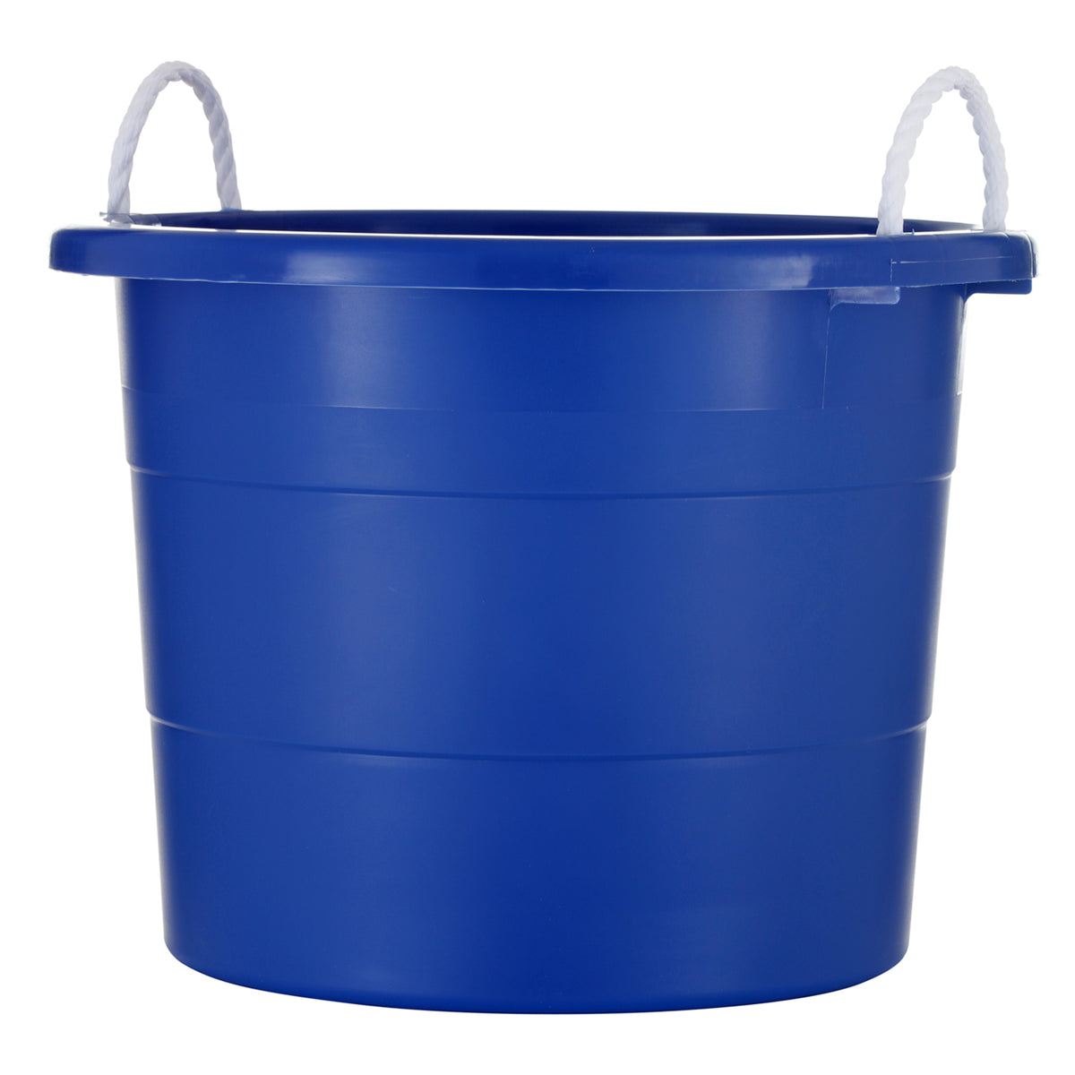 United Solutions 19 Gallon Large Plastic Utility Tub w/ Rope Handle, Blue 6 Pack (Refurbished)