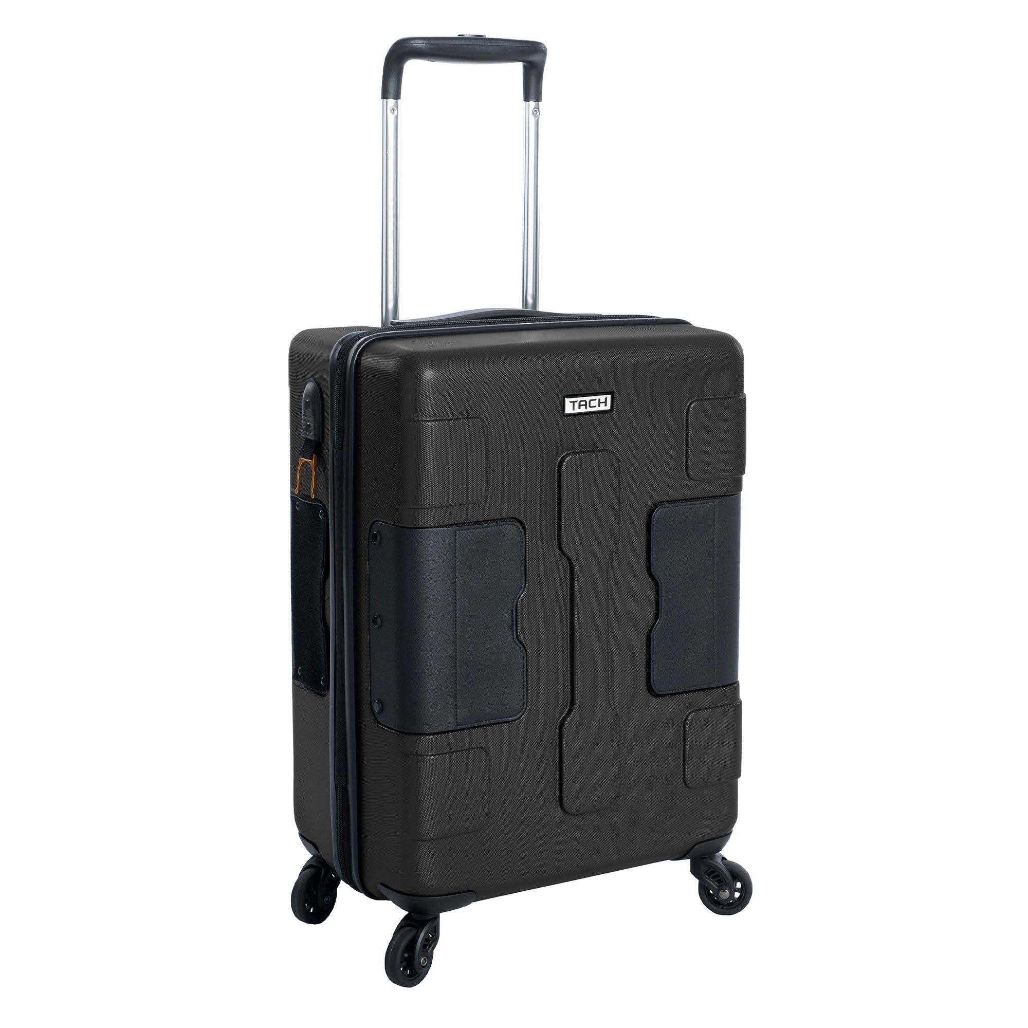 TACH V3 Connectable Hard Shell Carry On Spinner Suitcase Bag, Black (Open Box) - VMInnovations