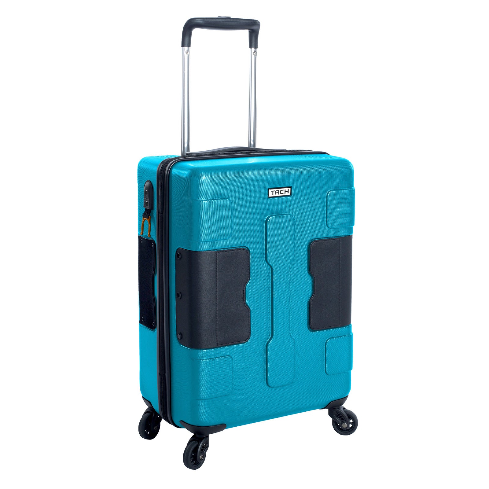 TACH V3 Connectable Hard Shell Carry On Spinner Luggage Bag, Sky Blue (Used) - VMInnovations