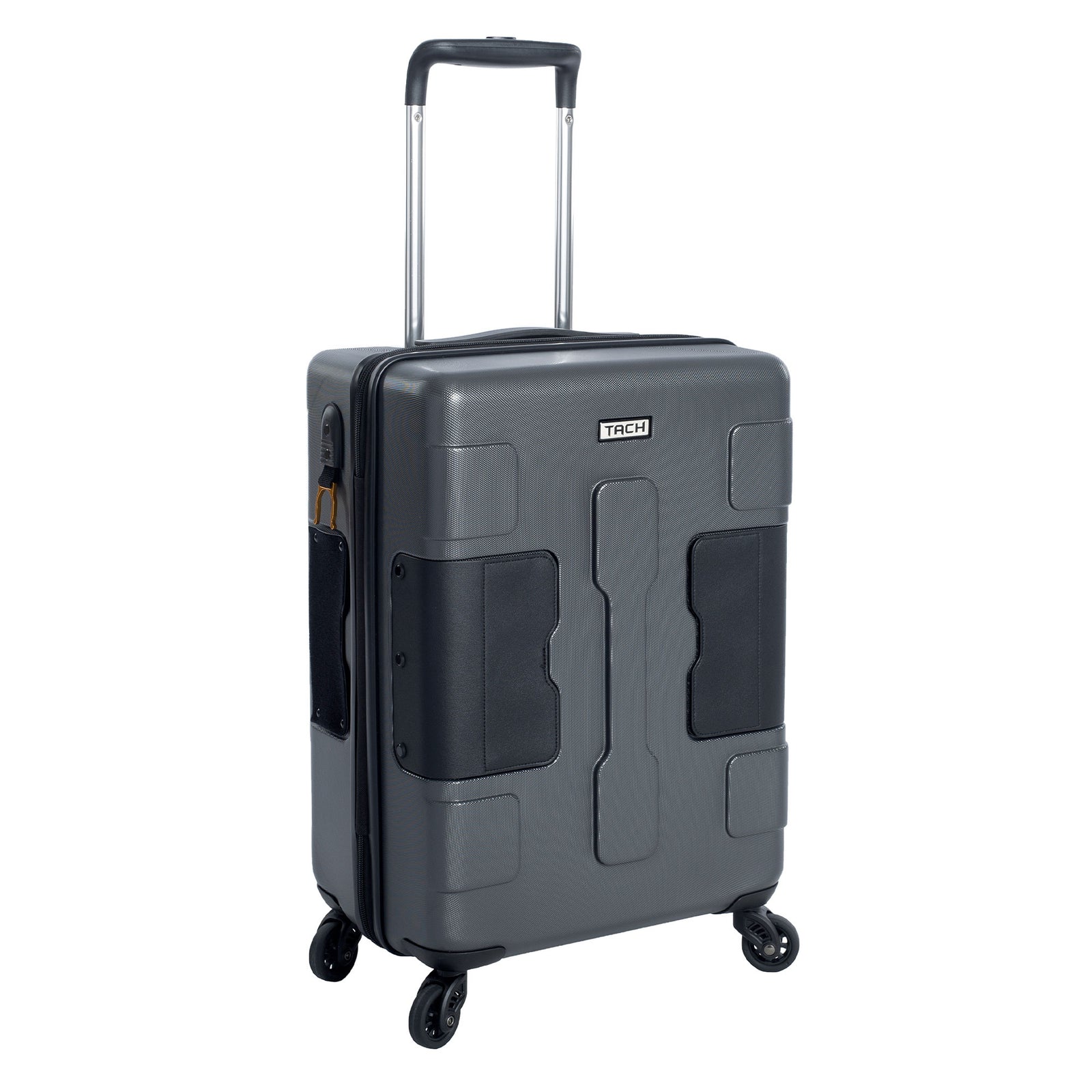TACH V3 Hard Shell Carry On Rolling Suitcase Luggage w/ Wheels, Gray (Open Box) - VMInnovations