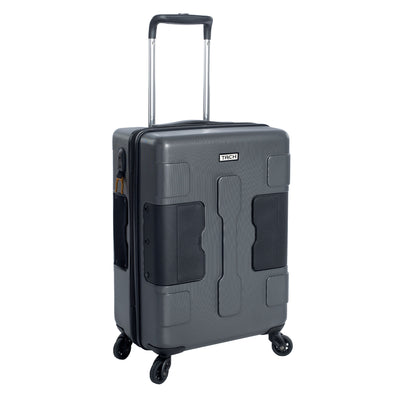TACH V3 Hard Shell Carry On Rolling Suitcase Luggage w/ Wheels, Gray (Open Box) - VMInnovations