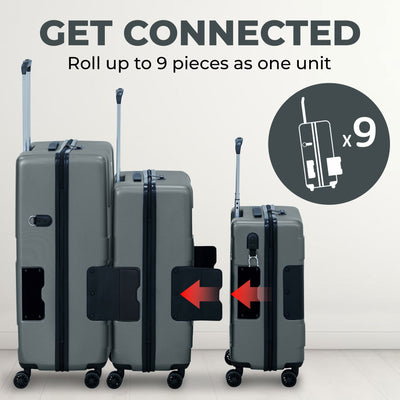 TACH V3 Hard Shell Rolling Travel Suitcase Luggage Set w/ Wheels (Open Box) - VMInnovations