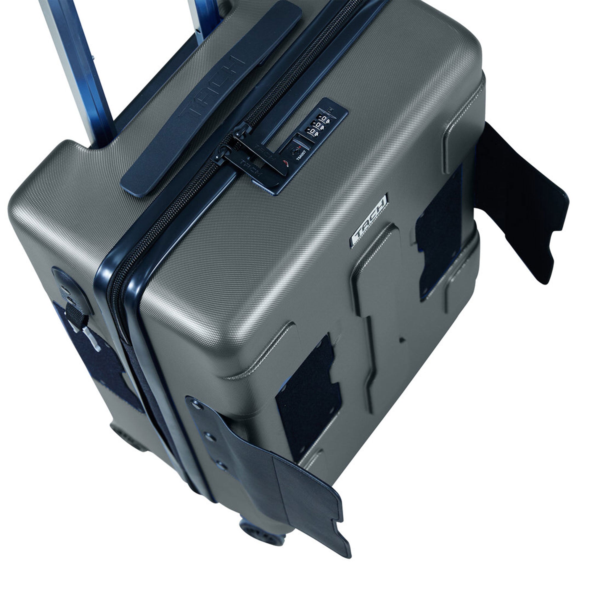 TACH V3 3 Piece Hard Shell Rolling Suitcase Luggage Set w/ Wheels, Gray (Used) - VMInnovations