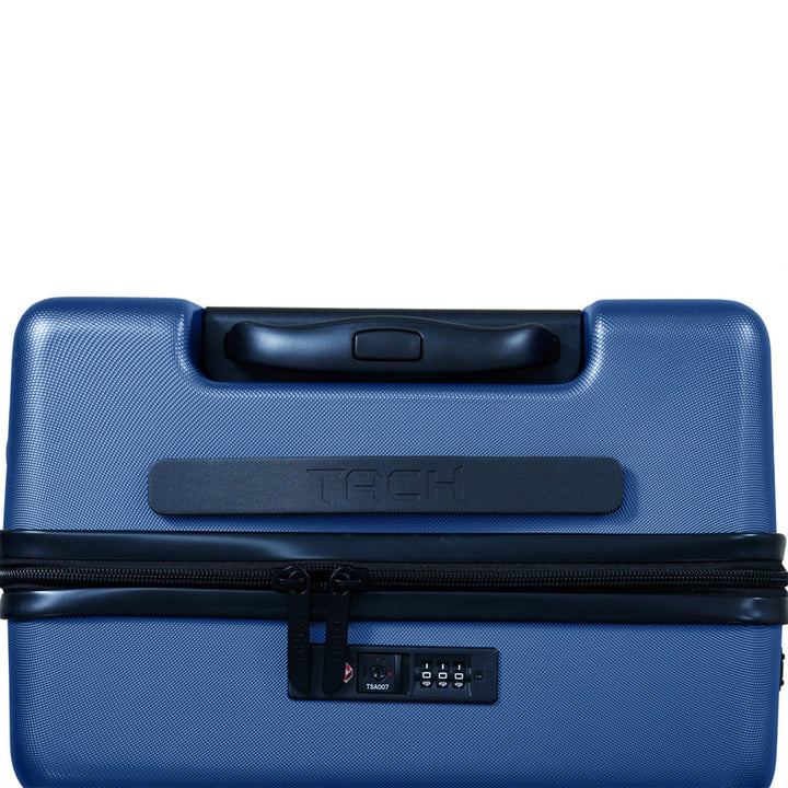 TACH V3 3 Pc Hard Shell Rolling Suitcase Luggage Set, Midnight Blue (Open Box)