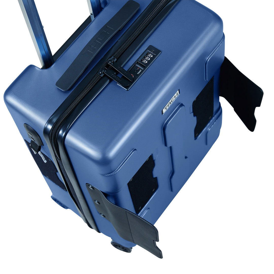 TACH V3 3 Pc Hard Shell Rolling Suitcase Luggage Set, Midnight Blue (Open Box)