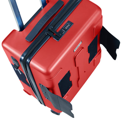 TACH V3 3 Piece Hard Shell Rolling Travel Suitcase Luggage Set w/ Wheels, Red (Refurbished)