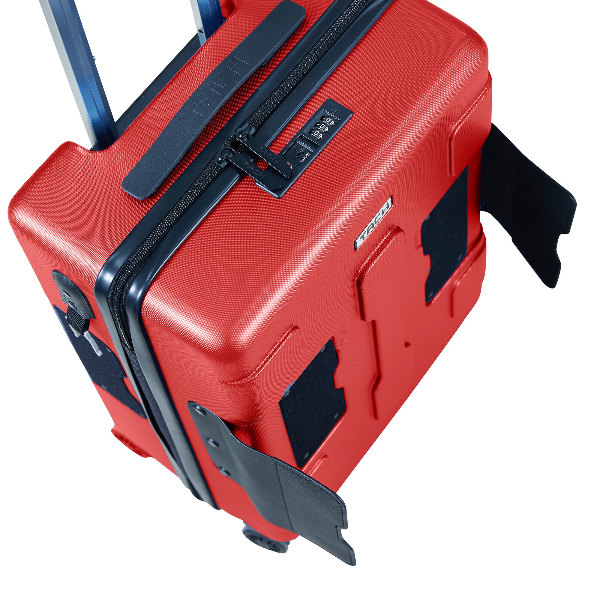 TACH V3 3 Piece Hard Shell Rolling Travel Suitcase Luggage Set w/ Wheels, Red (Refurbished)