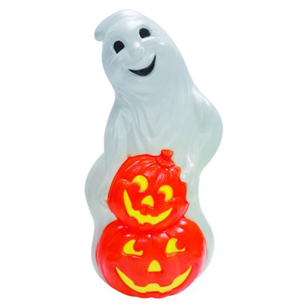 Union Products Light Up Ghost and Pumpkin Halloween Outdoor Decoration (Used)