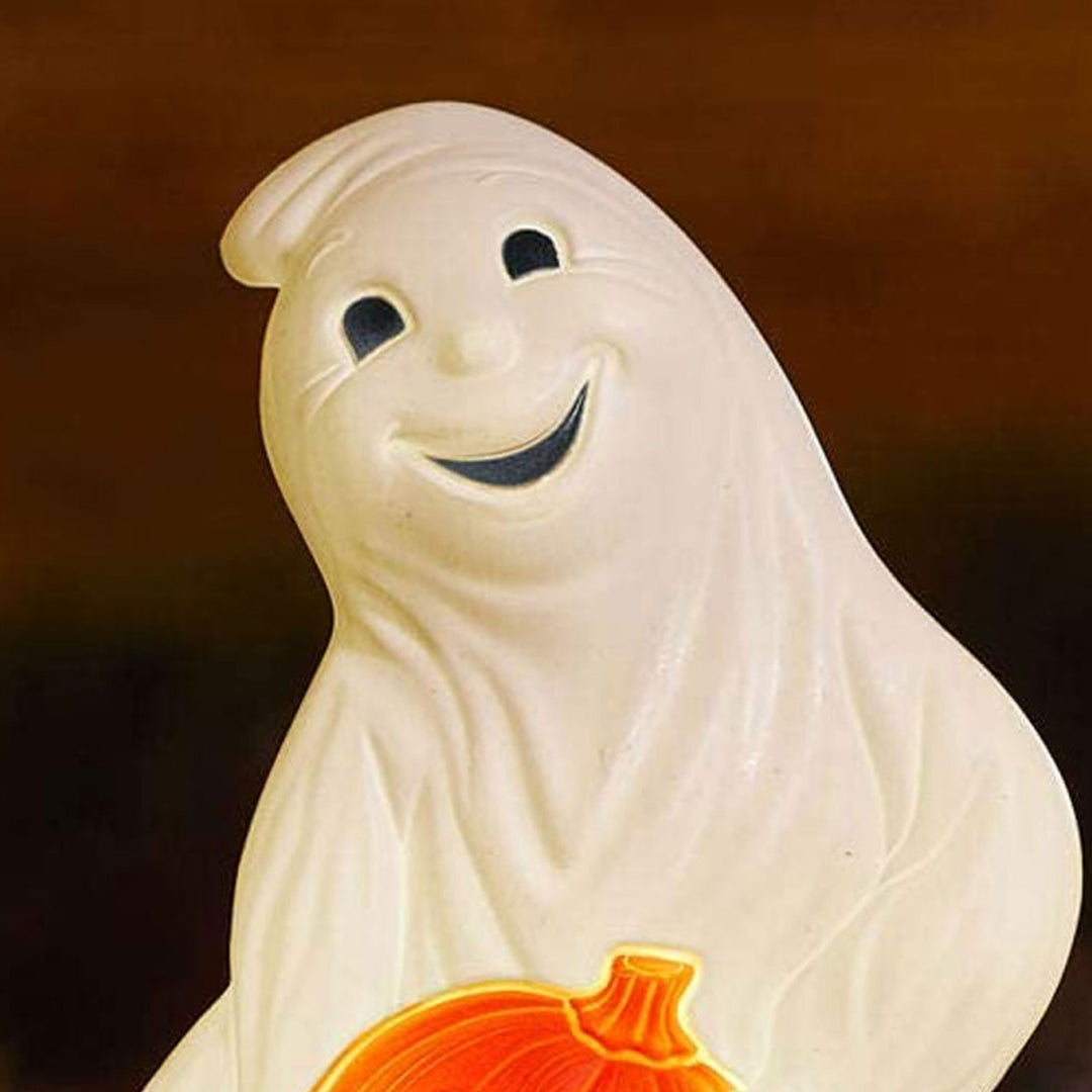 Union Products Light Up Ghost and Pumpkin Halloween Outdoor Decoration (Used)