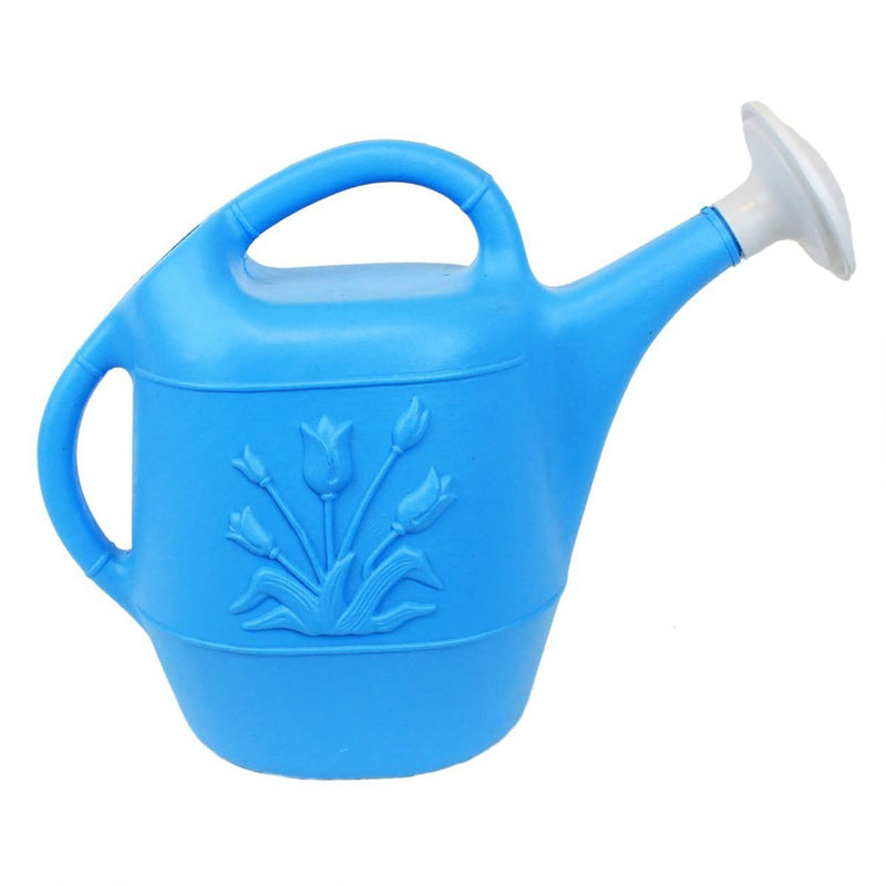 Union Products Plants & Garden 2 Gal Plastic Watering Can, Caribbean Blue, 2 Ct