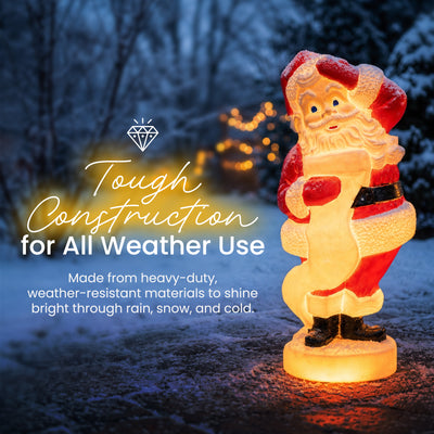 Union Products 75180 43" Tall Santa Claus Light Up Statue Holiday Festive Decor