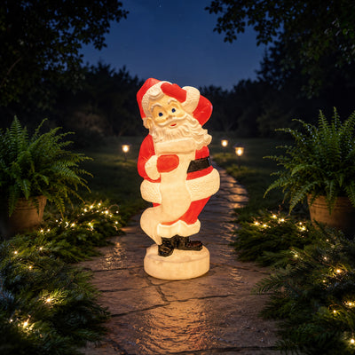 Union Products 75180 43" Tall Santa Claus Light Up Statue Holiday Festive Decor
