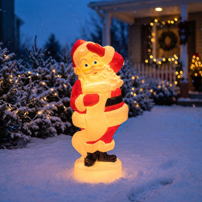 Union Products 75180 43" Tall Santa Claus Light Up Statue Holiday Festive Decor