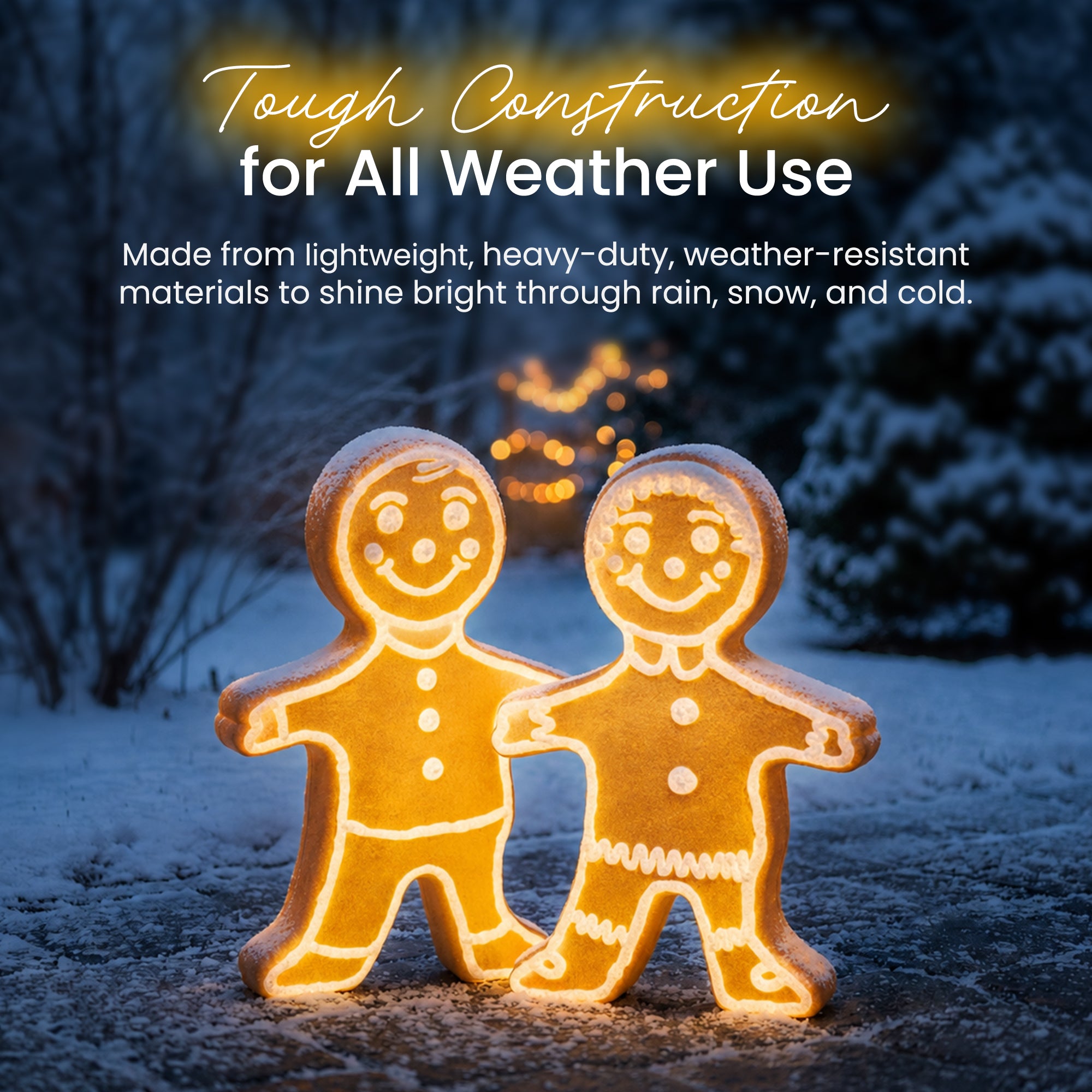 Union Products Light Up Gingerbread Person Garden Decor Statue (For Parts)