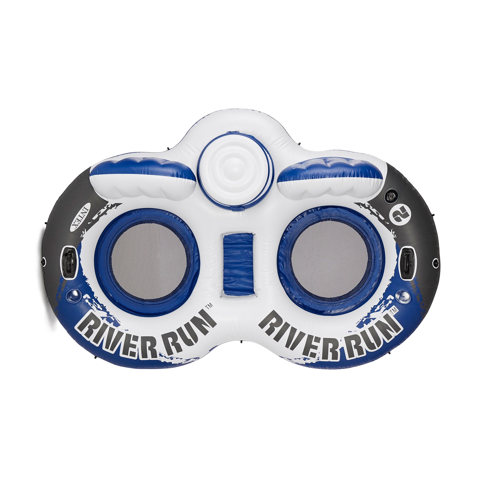 Intex River Run II 2 Person Water Tubes Outdoor Pool Lake Floating Raft Lounger - VMInnovations
