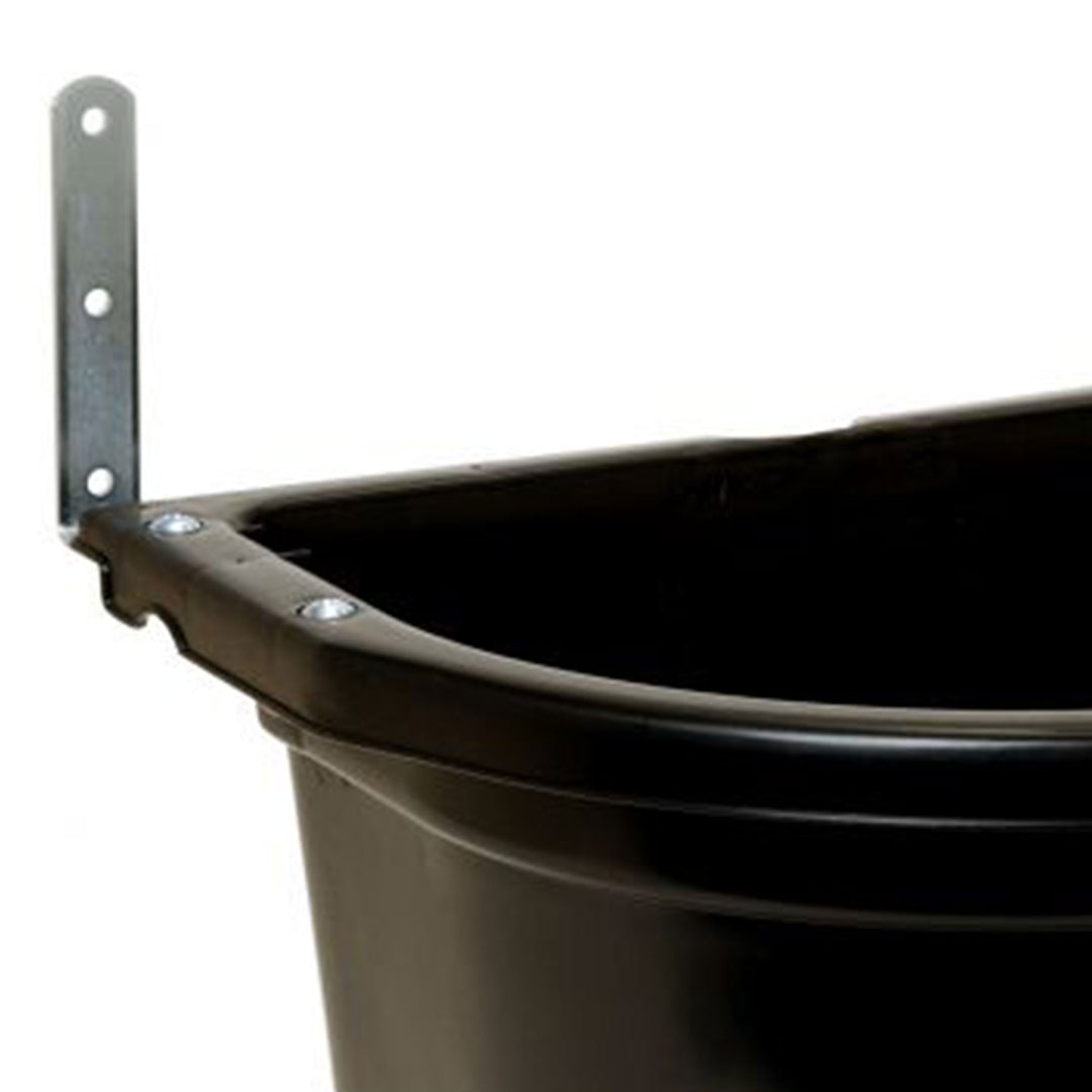 Little Giant 20 Quart Heavy Duty Mountable Plastic Fence Feeder Bucket, Black - VMInnovations