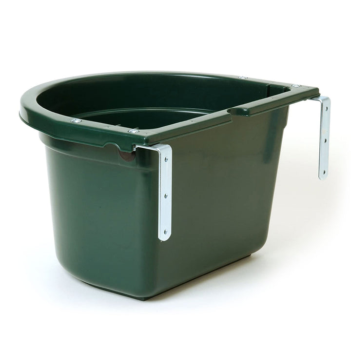 Little Giant 20 Quart Heavy Duty Mountable Plastic Fence Feeder Bucket, Green