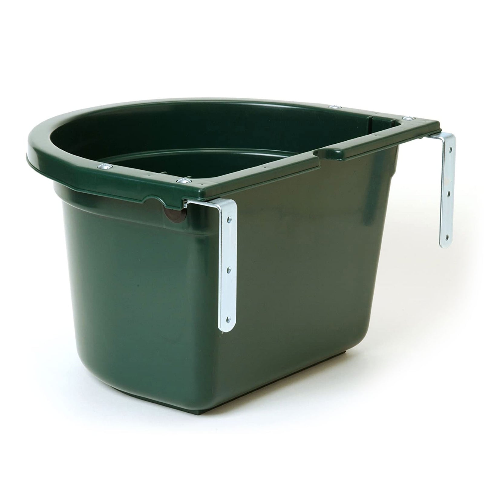 Little Giant 20 Quart Mountable Plastic Fence Feeder Bucket, Green (Open Box) - VMInnovations