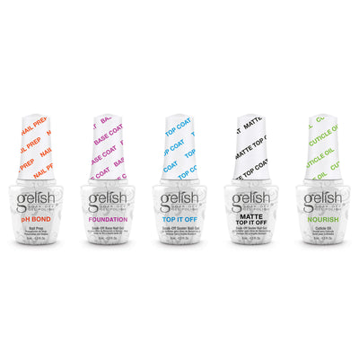 Gelish Mini Essentials Collection Soak Off Gel Nail Polish Kit, 9 mL (Open Box) - VMInnovations