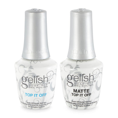 Gelish Nail Curing LED Lamp, Basix Polish Kit, Clear Top Coat Duo, & Sunrise Set