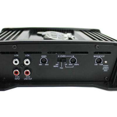 Lanzar HTG237 1000W Mono MOSFET Car Audio Power Amplifier Amp Stereo with 2 Ohm