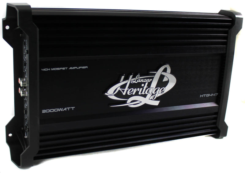 LANZAR 2000W 4 Channel Car Digital Amplifier Power Amp A/B Stereo (For Parts)