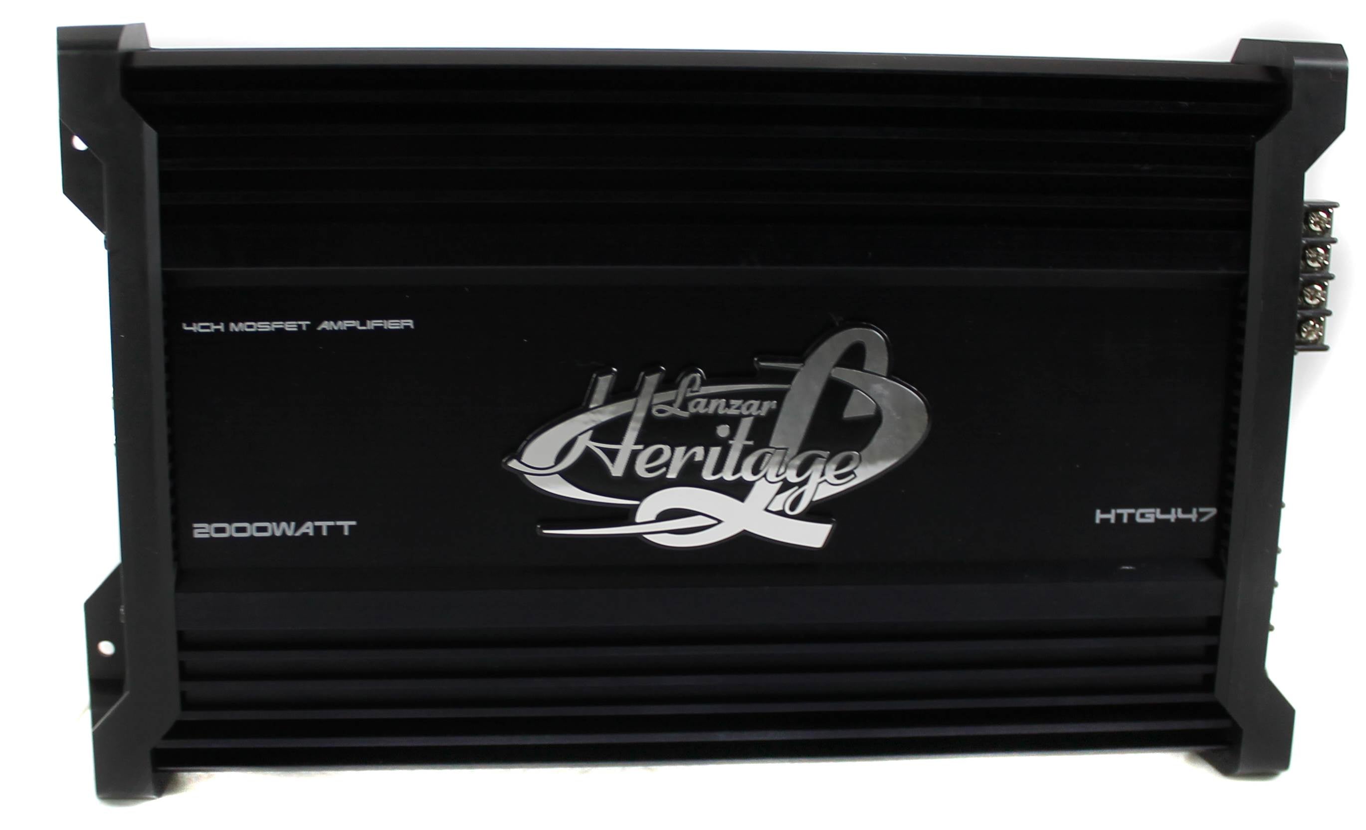 LANZAR HTG447 2000W Bridgeable 4 Channel MOSFET Car Audio Amplifier Power Amp