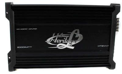 LANZAR HTG447 2000W Bridgeable 4 Channel MOSFET Car Audio Amplifier Power Amp