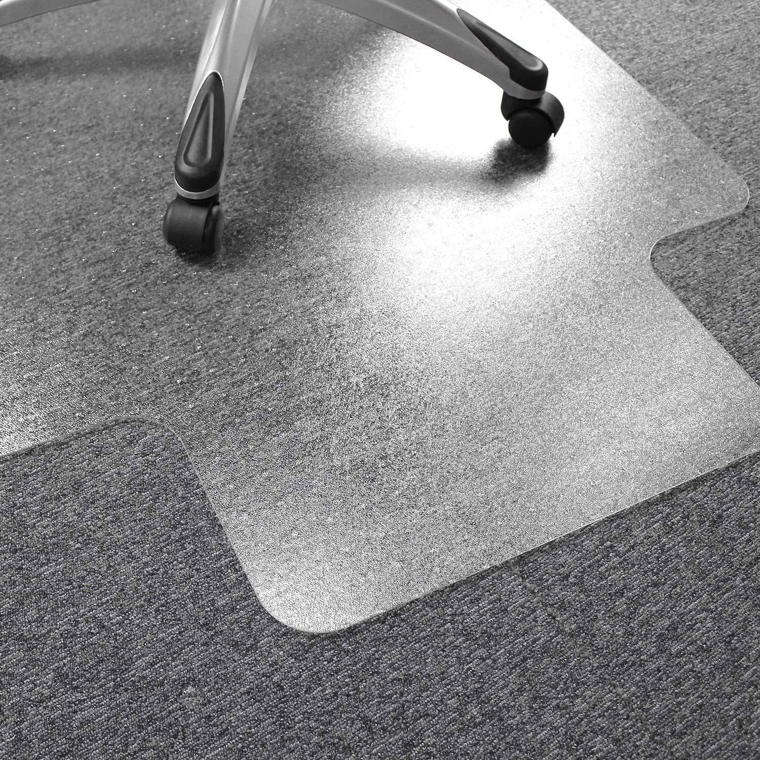 Floortex Solutions Ultimat 48x53 Inch Office Floor Chair Mat with Lip (Open Box)
