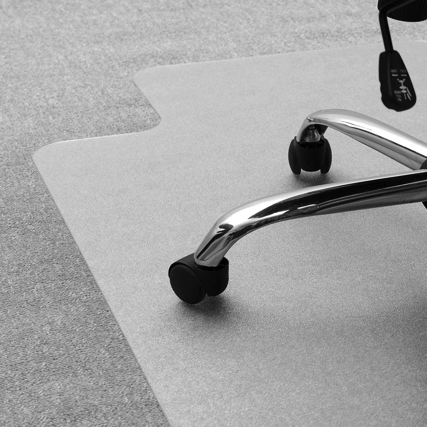 Floortex Solutions Ultimat 48x53 Inch Office Floor Chair Mat with Lip (Open Box)