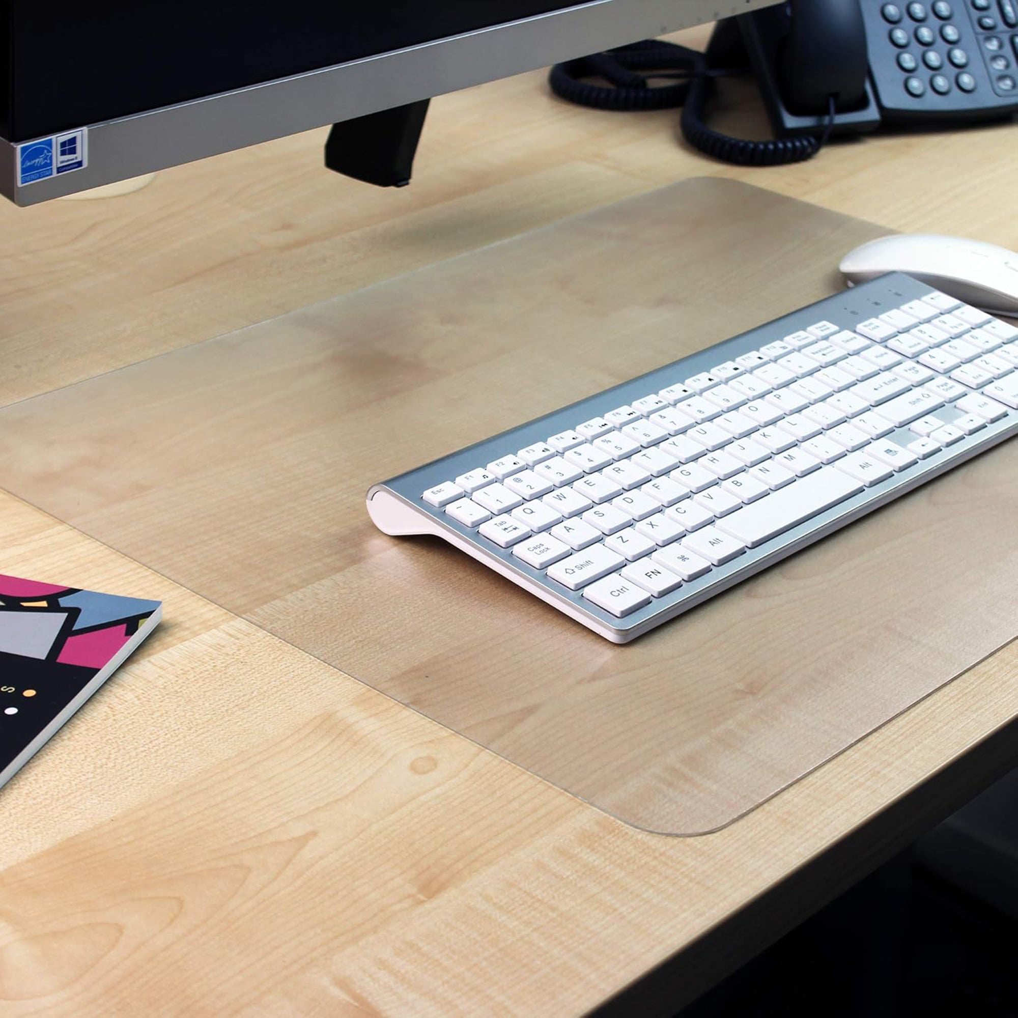 Floortex Desktex Protection Mat, Anti-Slip Polycarbonate Pad (Open Box) - VMInnovations