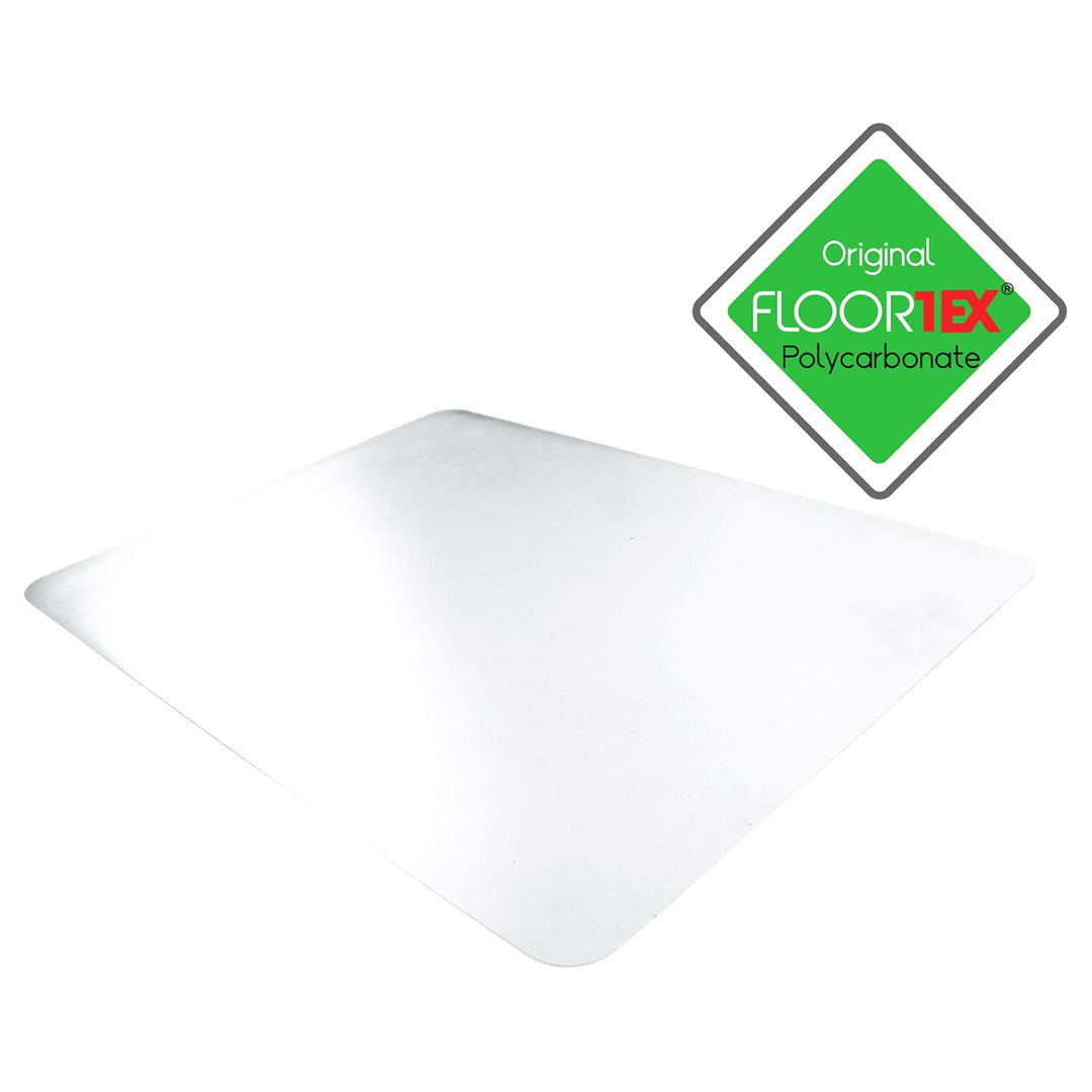 Floortex Desktex Protection Mat, Anti-Slip Polycarbonate Pad, 29" x 59", Clear