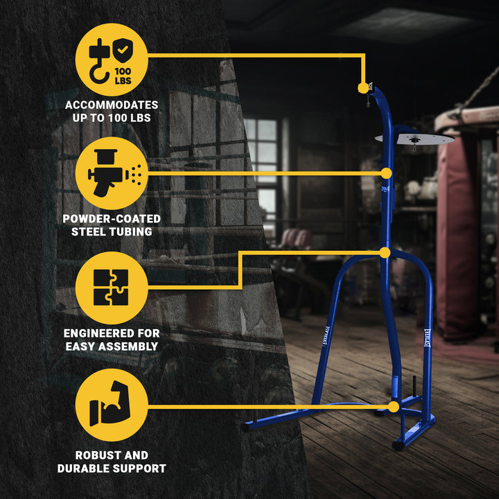 Everlast Dual Powder Coated Steel 100Lb Punching and Speed Bag Stand (For Parts) - VMInnovations