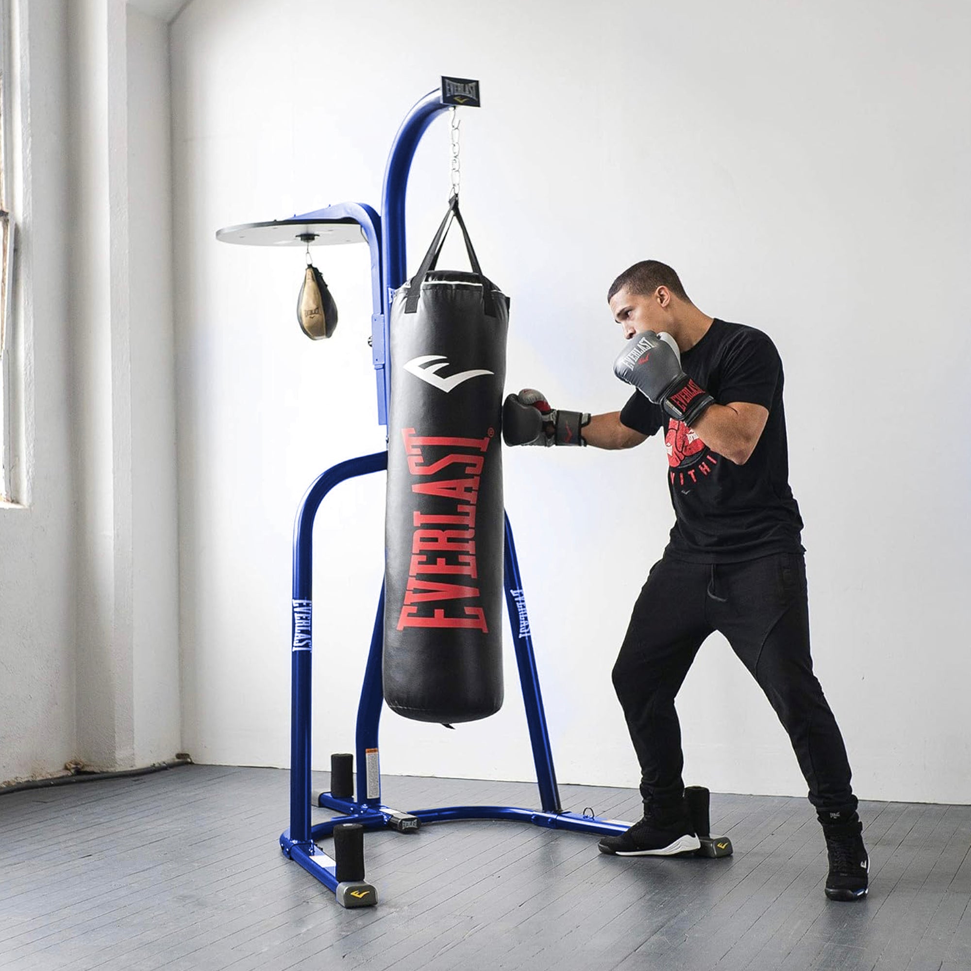 Everlast Dual Powder Coated Steel 100Lb Punching and Speed Bag Stand (For Parts) - VMInnovations