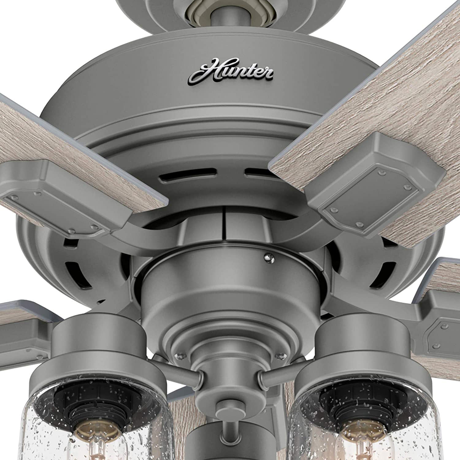 Hunter Fan Company Hartland 52" Indoor Home Low Profile Ceiling Fan w/ LED Light
