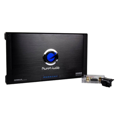 Planet Audio AC5000.1D 5000W Mono Class D MOSFET Power Car Amplifier w/ Remote