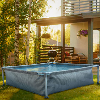 JLeisure Avenli 48 by 48 Inch 105 Gallon Square Above Ground Swimming Pool
