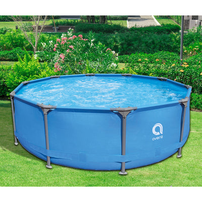 JLeisure Avenli 10' x 30" Steel Frame Above Ground Outdoor Swimming Pool Set