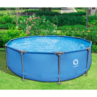 JLeisure Avenli 10'x30" Steel Frame Above Ground Outdoor Swimming Pool Set(Used)