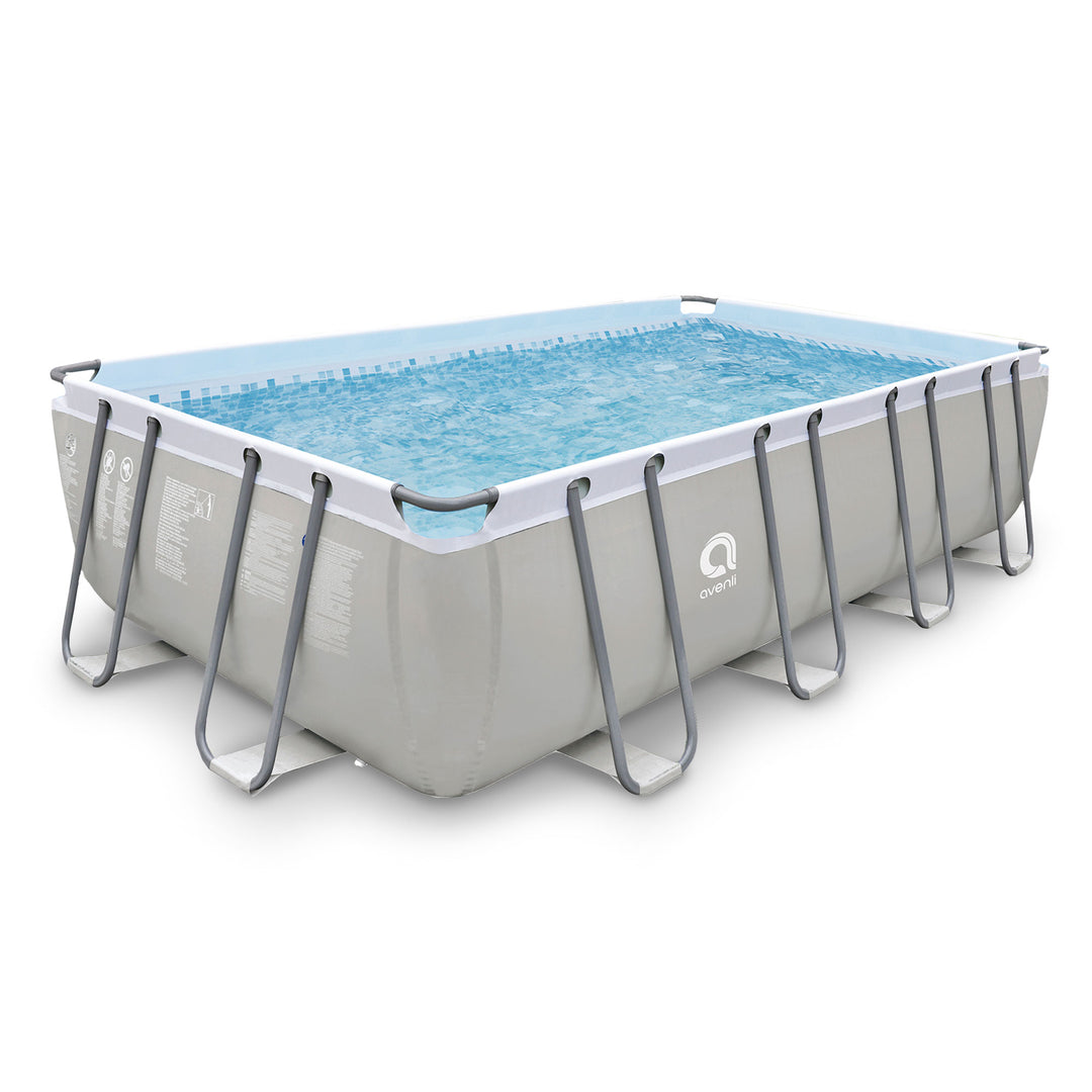 JLeisure 17776 18 x 10 Foot Above Ground Rectangular Steel Frame Swimming Pool