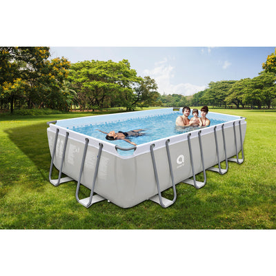 JLeisure 17776 18 x 10 Foot Above Ground Rectangular Steel Frame Swimming Pool