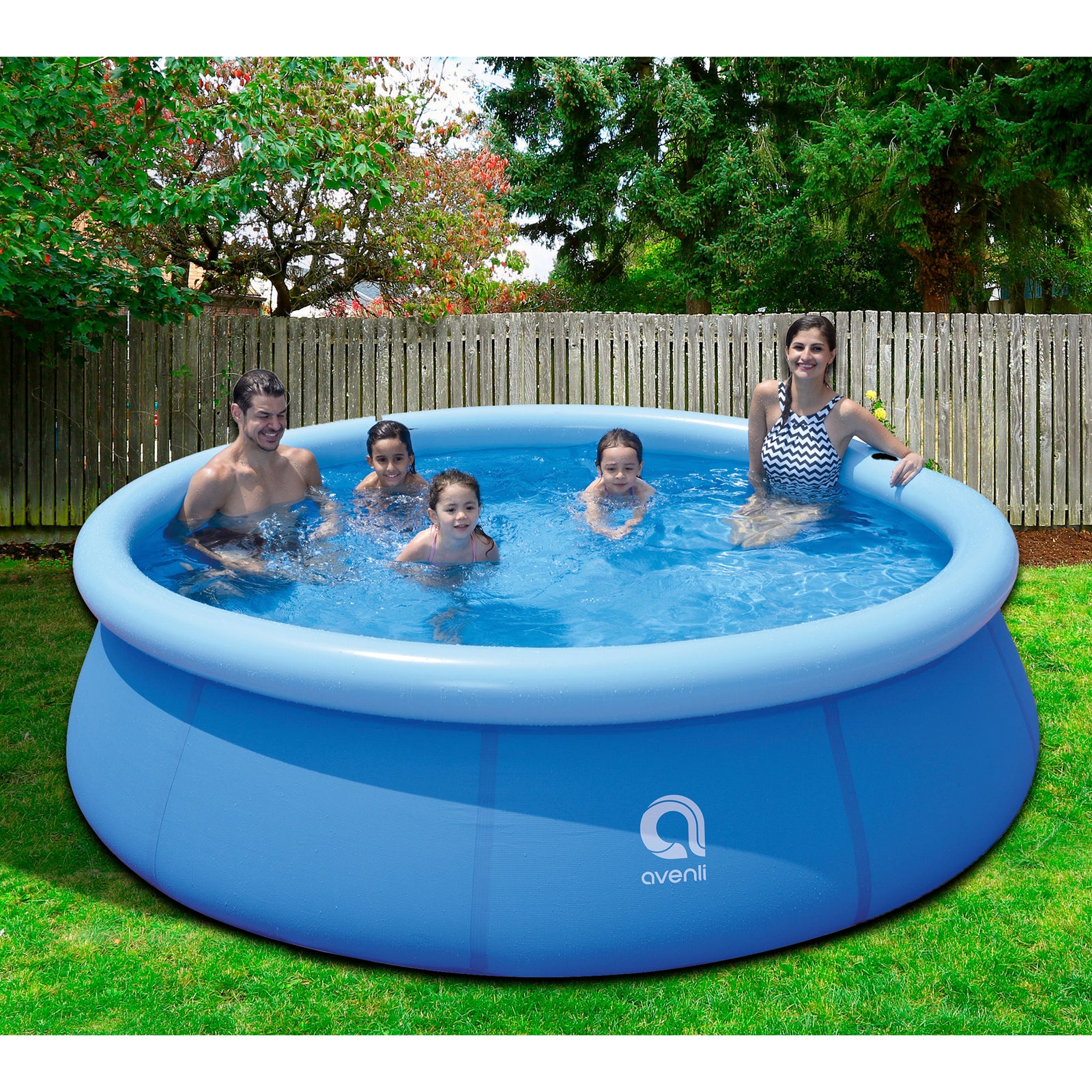 JLeisure 10ft x 30in Prompt Set Inflatable Outdoor Backyard Swimming Pool(Used) - VMInnovations