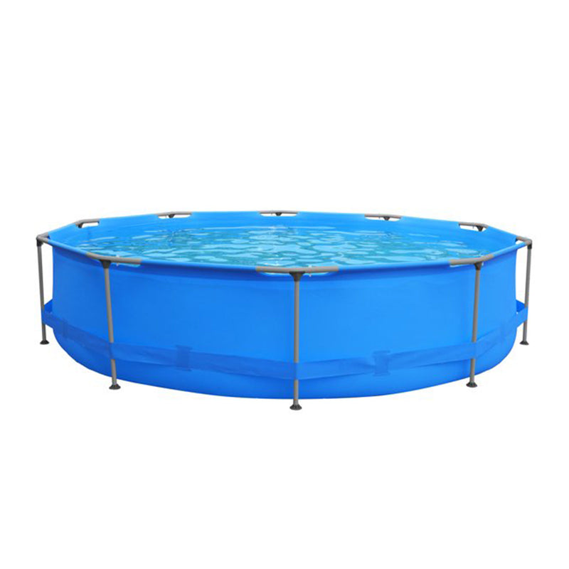 JLeisure Avenli 9 ft x 30 in 1,158 Gal Round Frame Easy Assembly Swimming Pool