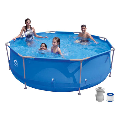 JLeisure Avenli Frame Round 9 Foot Wide 30 In Tall 1,158 Gal  Pool (Open Box) - VMInnovations