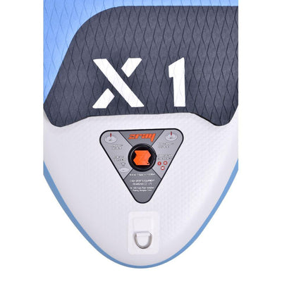 10'2" X-Rider X1 Inflatable SUP All Around Paddle Board Kit,Blue/White(Open Box) - VMInnovations