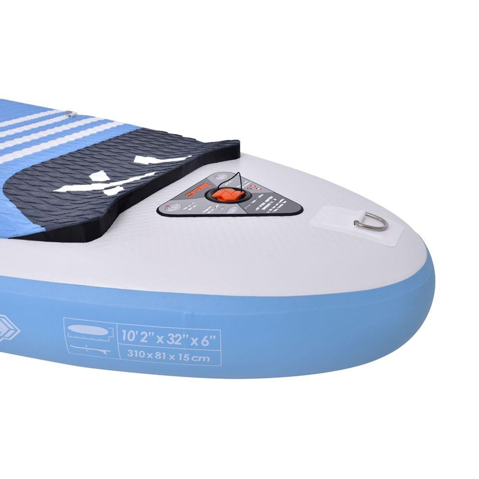 Zray 10'2" X-Rider X1 Inflatable SUP All Around Paddle Board Kit, Blue/White - VMInnovations